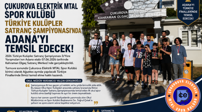 Çukurova Elektrik MTAL Spor Kulübü’nden Tarihi Başarı